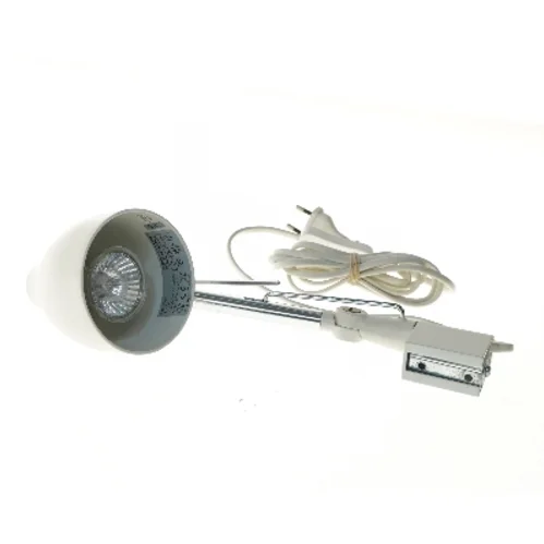 Hvid bordlampe med klips fra IKEA (str. 37 cm)