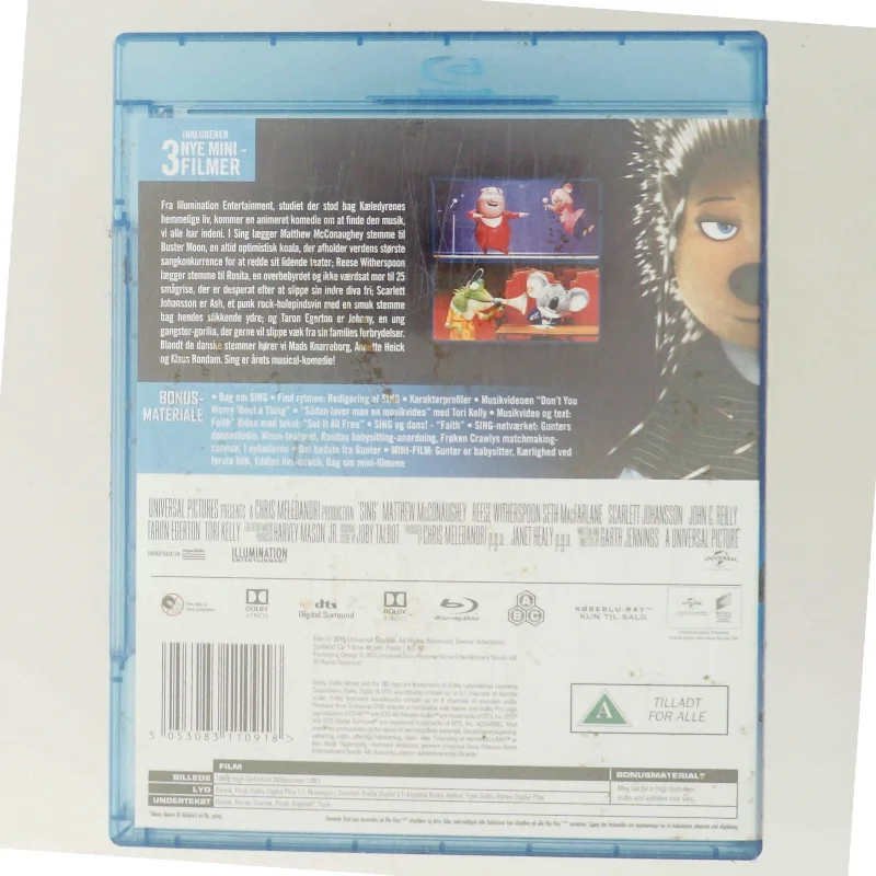 Syng                                        <span class="label label-blank pull-right" style="margin-right: 3px;">Special edition</span> med Matthew McConaughey (DVD)