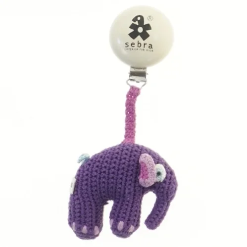 Hæklet elefant bidering fra Sebra (str. 19 cm)