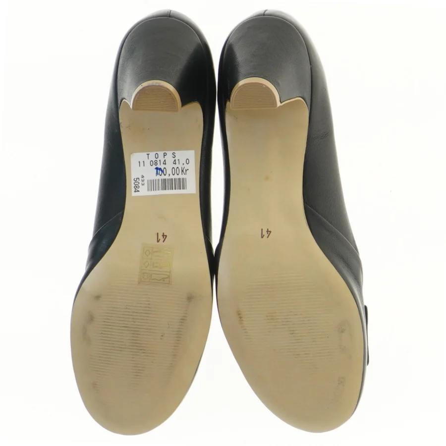 Sorte damepumps med sløjfe fra MARY B (str. 41 )