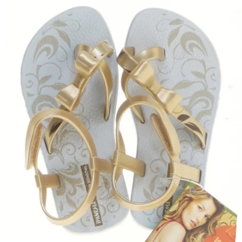 Guldfarvede sandaler med sløjfe fra Ipanema (str. 22-23 cm)