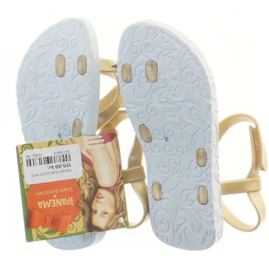 Guldfarvede sandaler med sløjfe fra Ipanema (str. 22-23 cm)