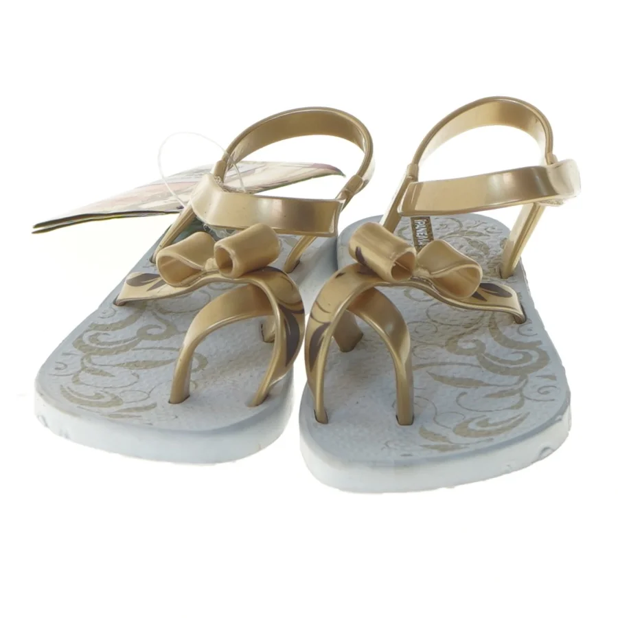 Guldfarvede sandaler med sløjfe fra Ipanema (str. 22-23 cm)