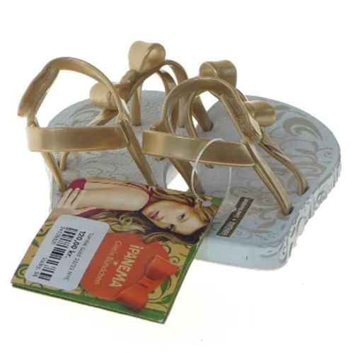 Guldfarvede sandaler med sløjfe fra Ipanema (str. 22-23 cm)