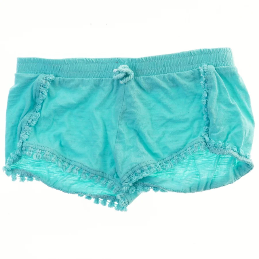 Turkise shorts med elastik og kvastkant fra Jumbo (str. 104)