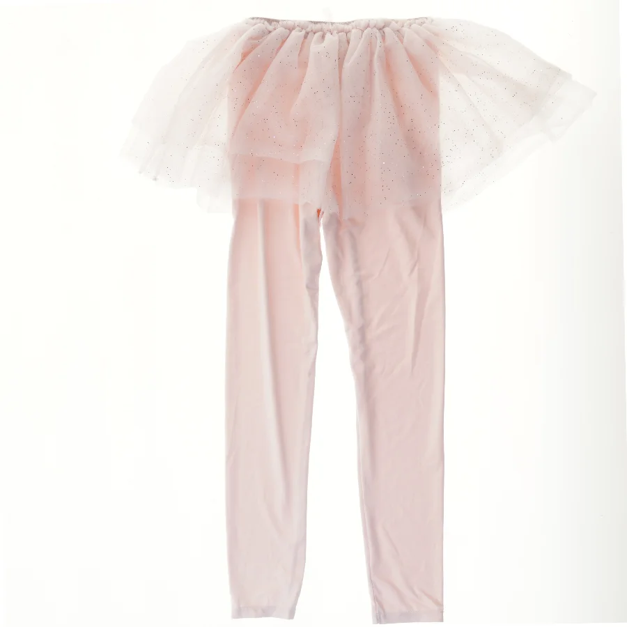 Rosa leggings med tylskørt fra H&M (str. 134)