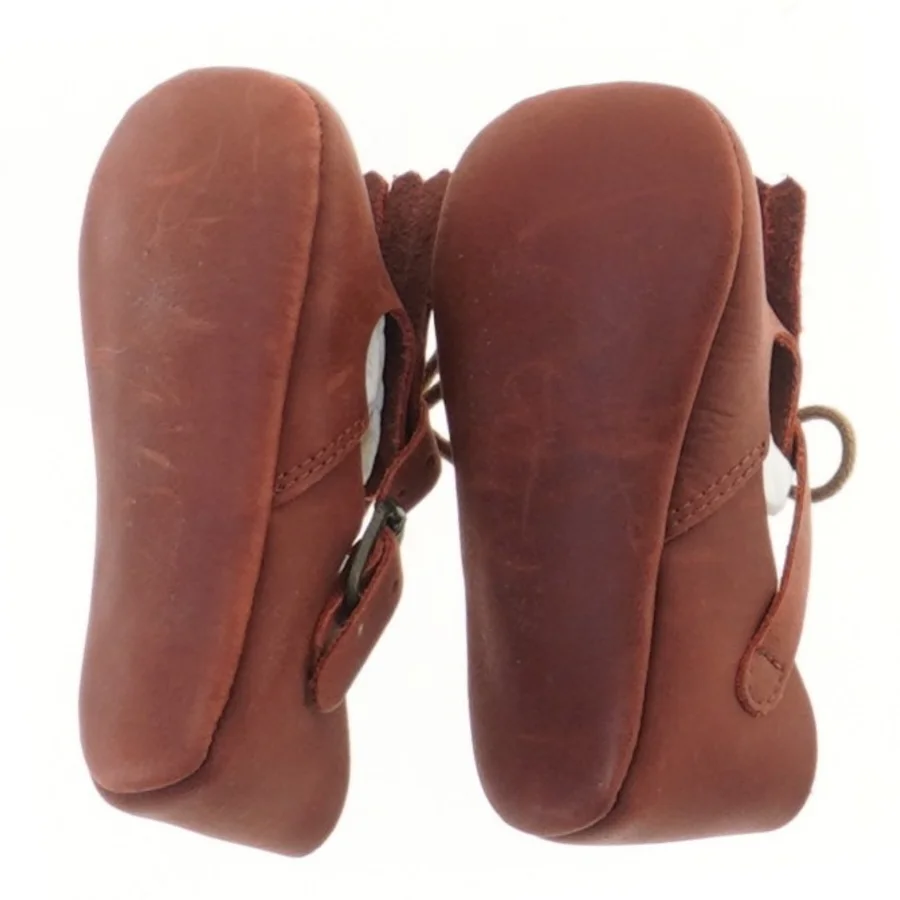 Babysko i læder, str. 12 cm fra Zara (str. fod 12 cm)