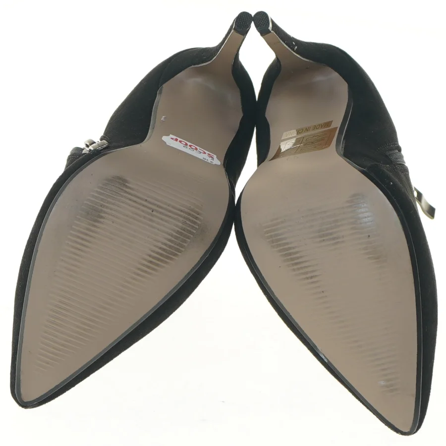 Sort ankelstøvler med hæl fra Coop (str. 39 )