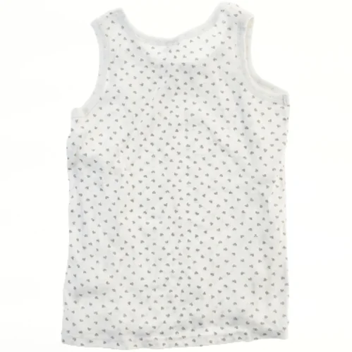 Hvid top med hjerteprint fra Jumbo (str. 140)