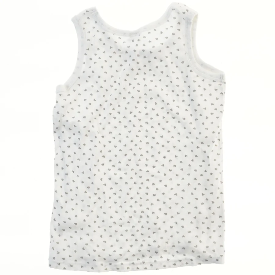 Hvid top med hjerteprint fra Jumbo (str. 140)
