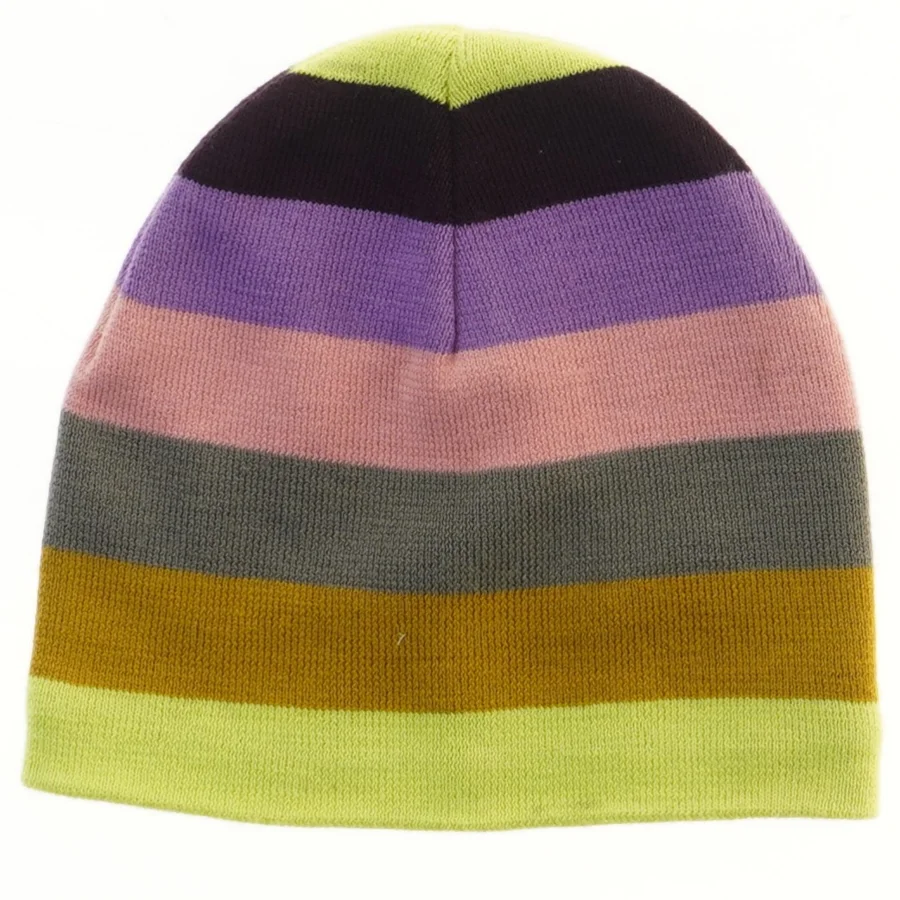 Strikket hue med striber fra Molo (str. 21,5 cm)