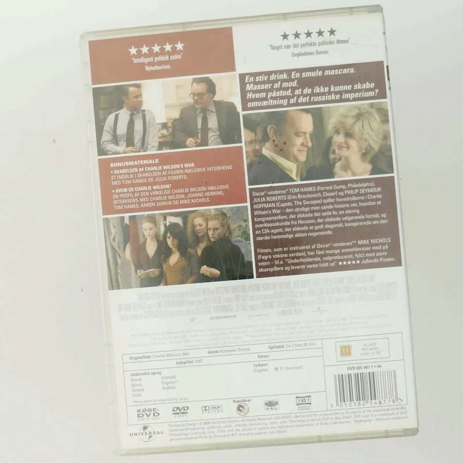 CHARLIE WILSONS WAR med Tom Hanks (DVD)
