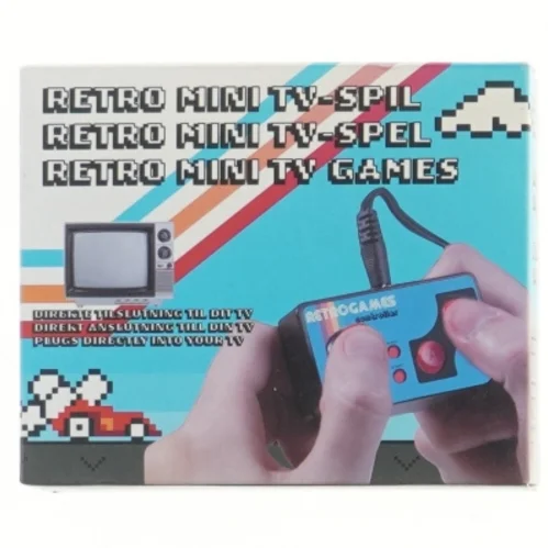 Retro mini TV-spil (str. 15x12 cm)