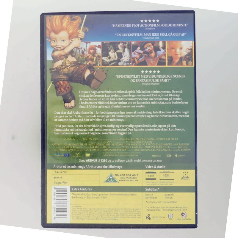 ARTHUR AND THE MINIMOYS med Mick Øgendahl (DVD)