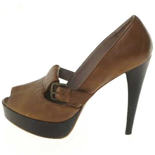 Brune højhælede sko fra Zara (str. 41 )