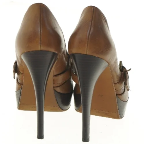 Brune højhælede sko fra Zara (str. 41 )