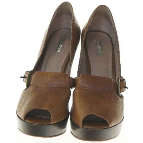 Brune højhælede sko fra Zara (str. 41 )