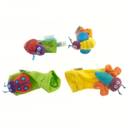 Bløde baby legetøjshåndled rangle (str. 4 stk 15 cm)