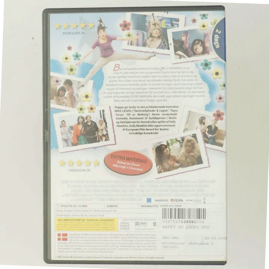 Happy-Go-Lucky med Sally Hawkins (DVD)