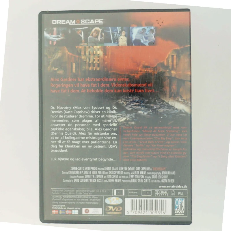 Dreamscape med Dennis Quaid (DVD)