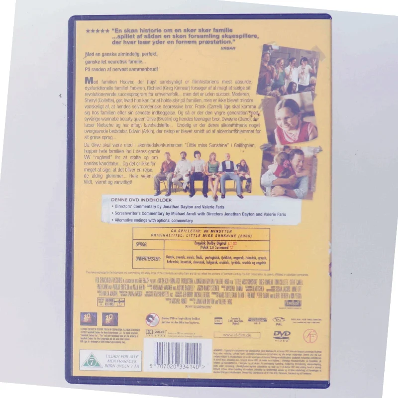 Little Miss Sunshine med Steve Carell (DVD)