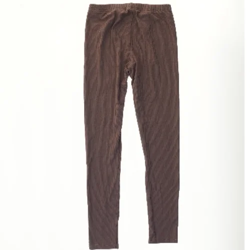 Brune ribbede leggings fra VRS fra VRS (str. 140)