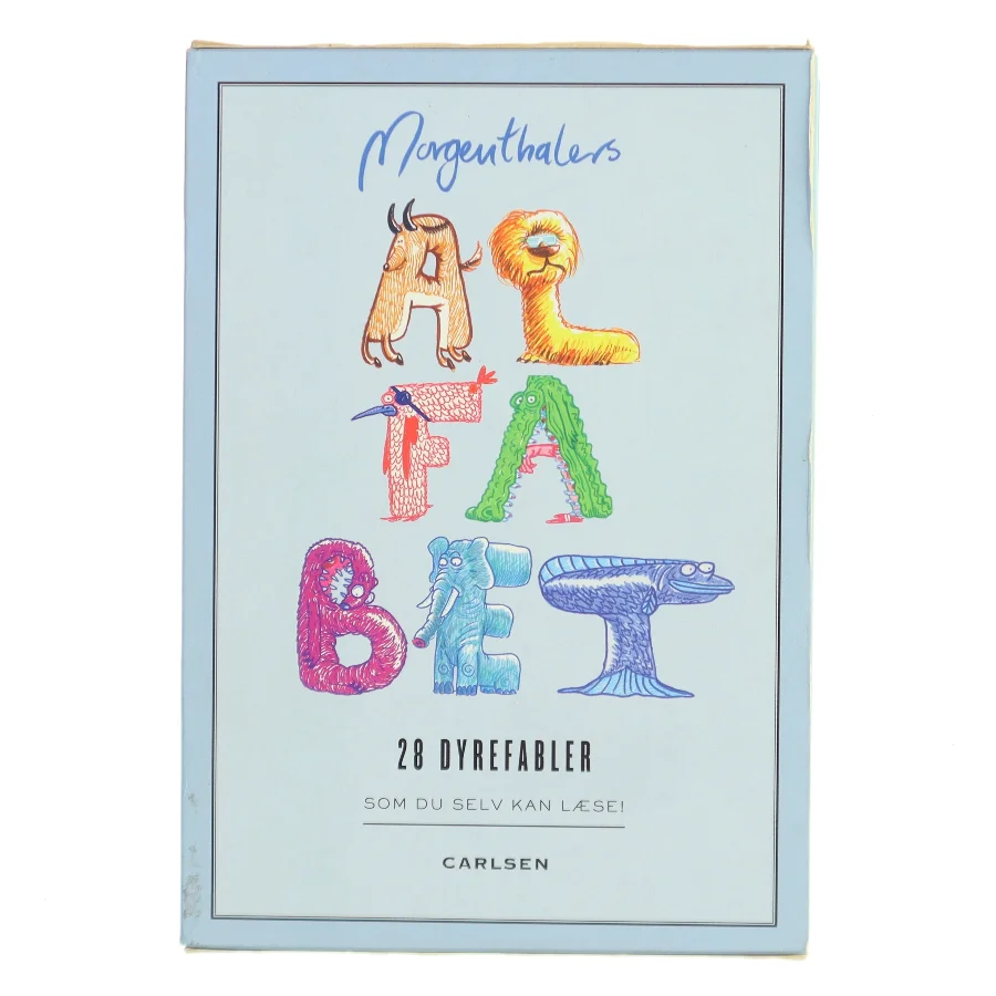 Morgenthalers alfabet. 4 dyrefabler om bogstaverne U, V, X, Y. af Anders Morgenthaler (Bog)