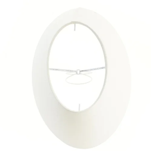 Lampeskærm i hvid (str. 19x27,5x16 cm)