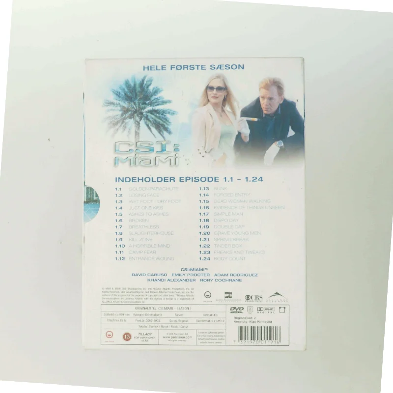 Season 1 - 6-dvd Box med David Caruso (DVD)