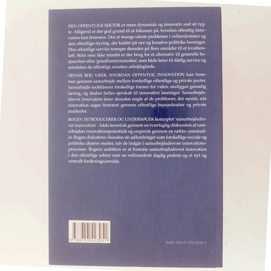 Samarbejdsdrevet innovation i den offentlige sektor (Bog)
