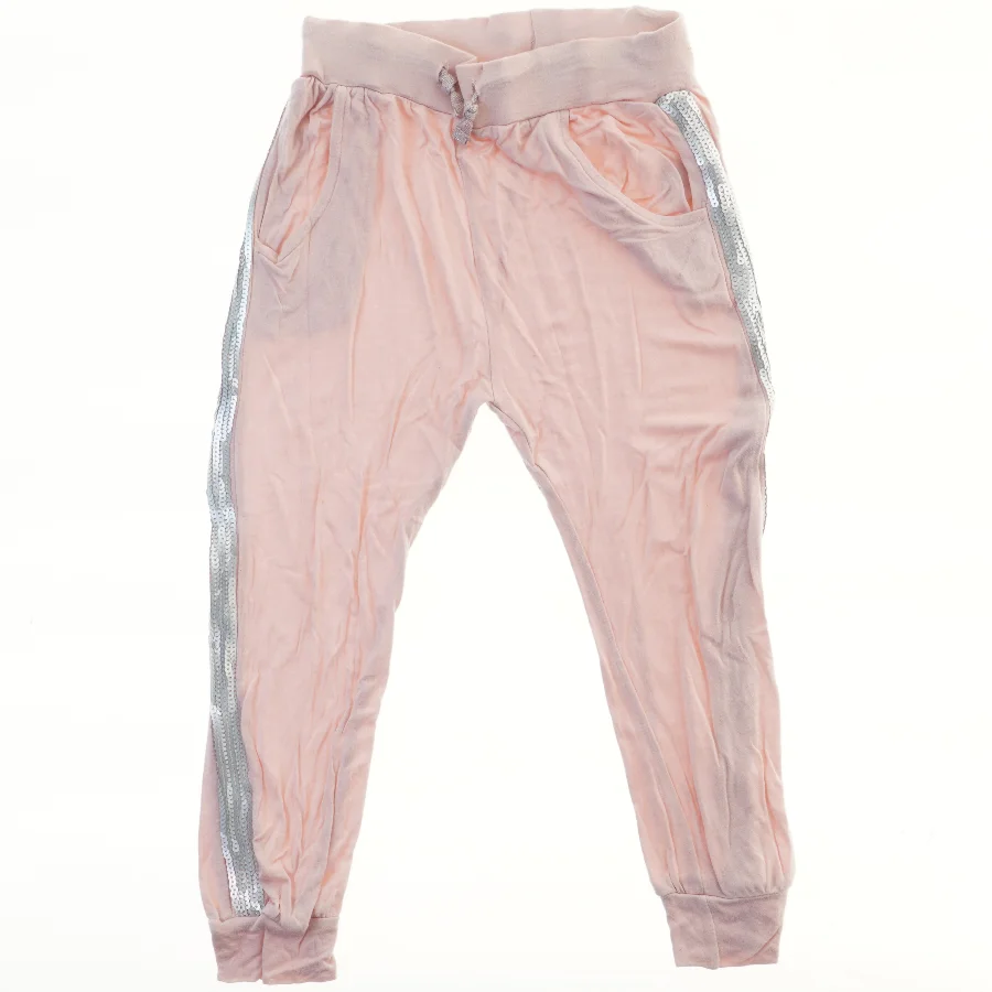 Lyserøde bukser med pailletter fra VRS (str. 110)