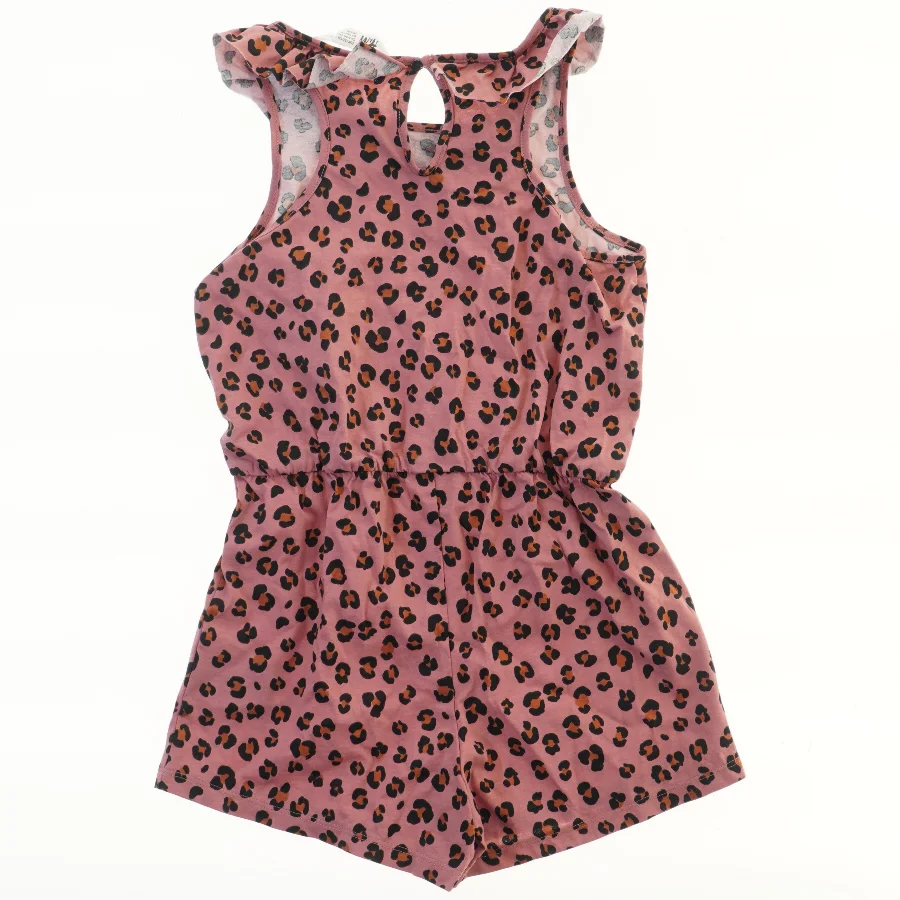 Rosa buksedragt med leopardmønster fra H&M (str. 122)