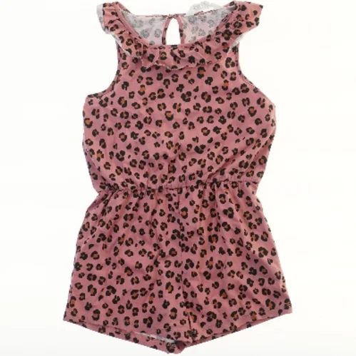 Rosa buksedragt med leopardmønster fra H&M (str. 122)