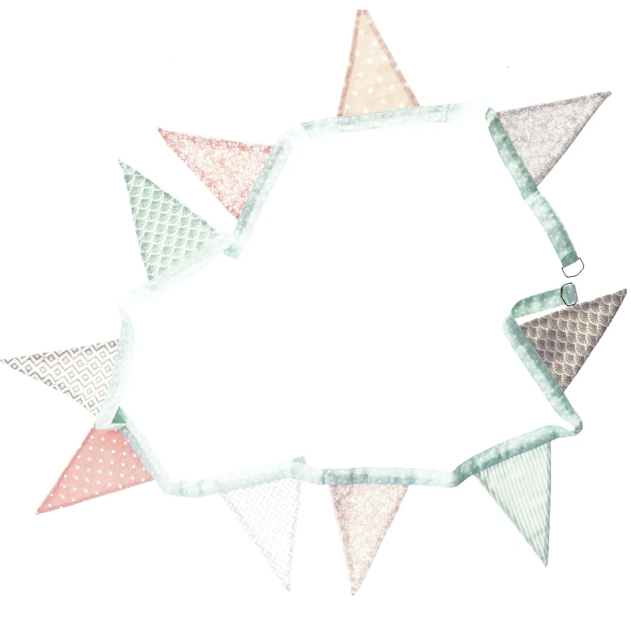 Flagranke i stof fra Oeko Tex (str. 225 x 17 cm)