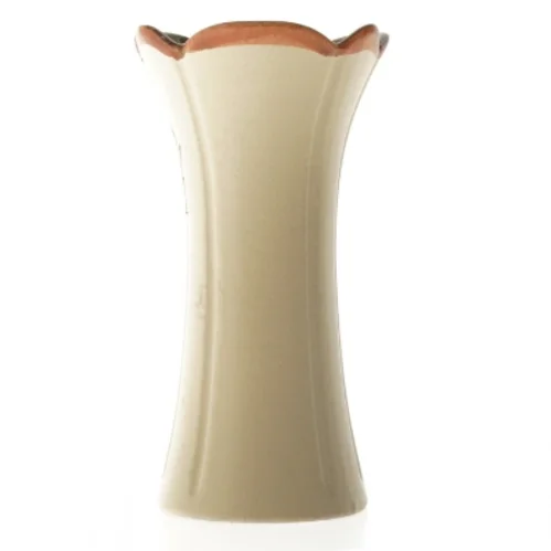 Keramikvase med blomstermotiv fra Made in west Germany