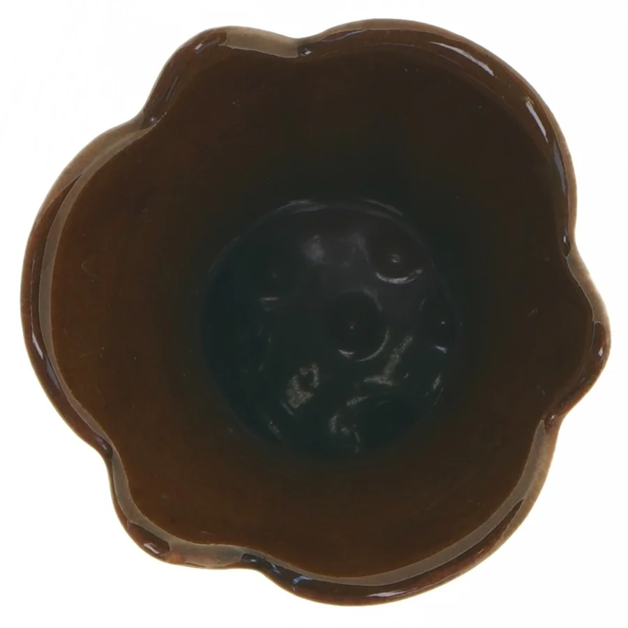 Keramikvase med blomstermotiv fra Made in west Germany