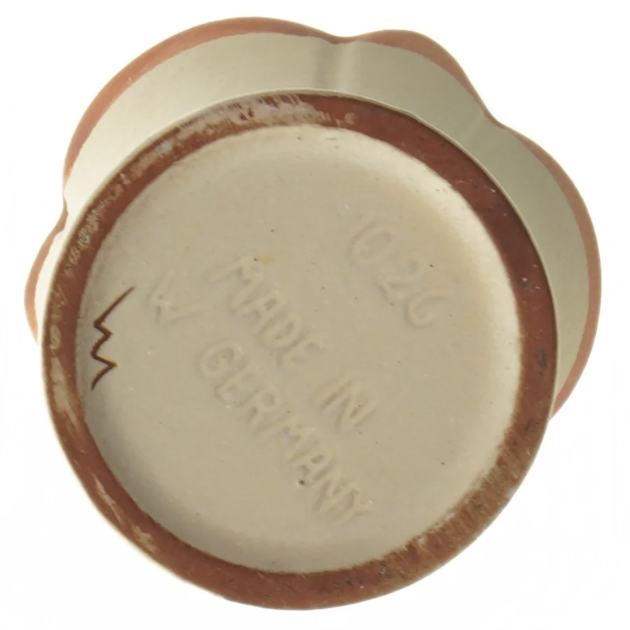 Keramikvase med blomstermotiv fra Made in west Germany