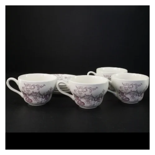 Retro porcelænskopper med underskåle fra Irma (str. Underkop 17,5 x 2 cm kop 15 x 11,5 x 7,5 cm)