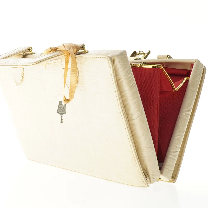 Hvid vintage taske