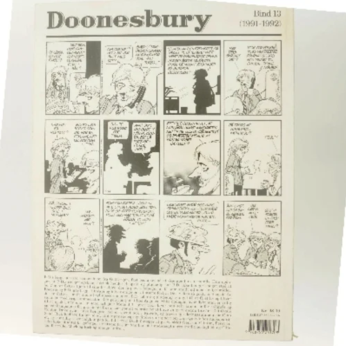 Doonesbury. 12, Jeg dækker dig, mens du hydrerer / overs. af Per Vadmand ; tekstet af Rebecca Løwe. - 1993 af G. B. Trudeau (Bog)