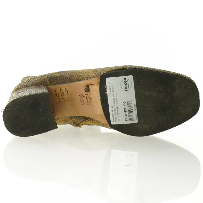 Støvletter med slangeskindslook fra Minelli (str. 38)