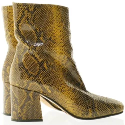 Støvletter med slangeskindslook fra Minelli (str. 38)