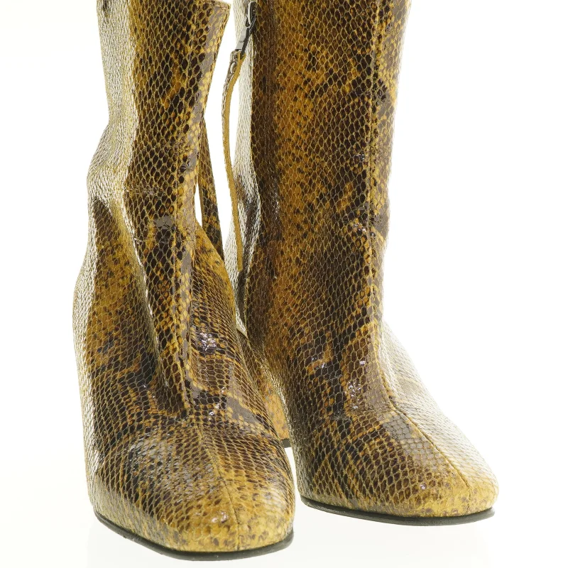 Støvletter med slangeskindslook fra Minelli (str. 38)