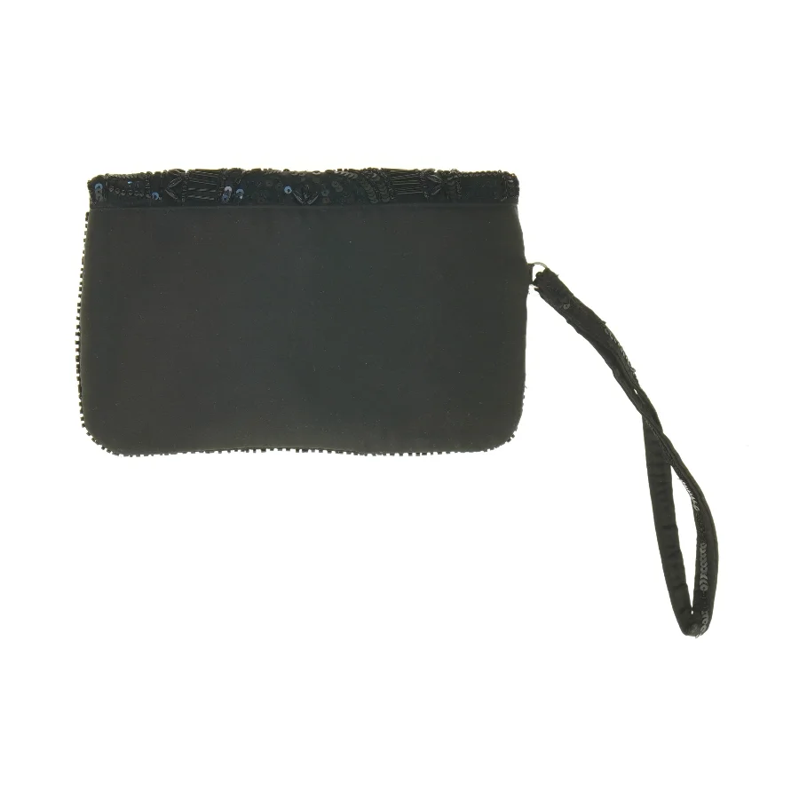 Sort aftentaske med pailletter fra Bjou B Brigitte (str. 23 x 14,5 cm)