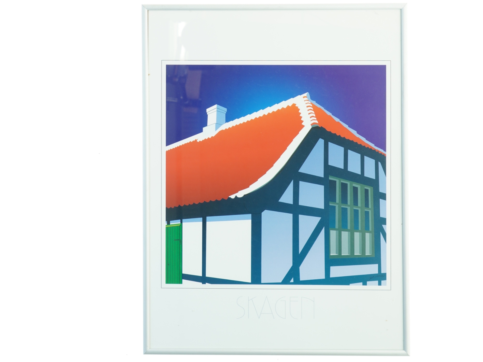 Indrammet billede af Skagen hus (str. 41 x 30 cm)