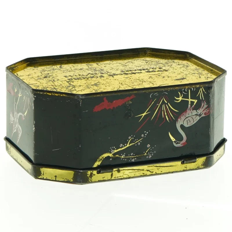 Gammel metaldåse (str. 13 x 10 x 5 cm)