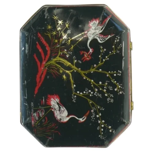 Gammel metaldåse (str. 13 x 10 x 5 cm)