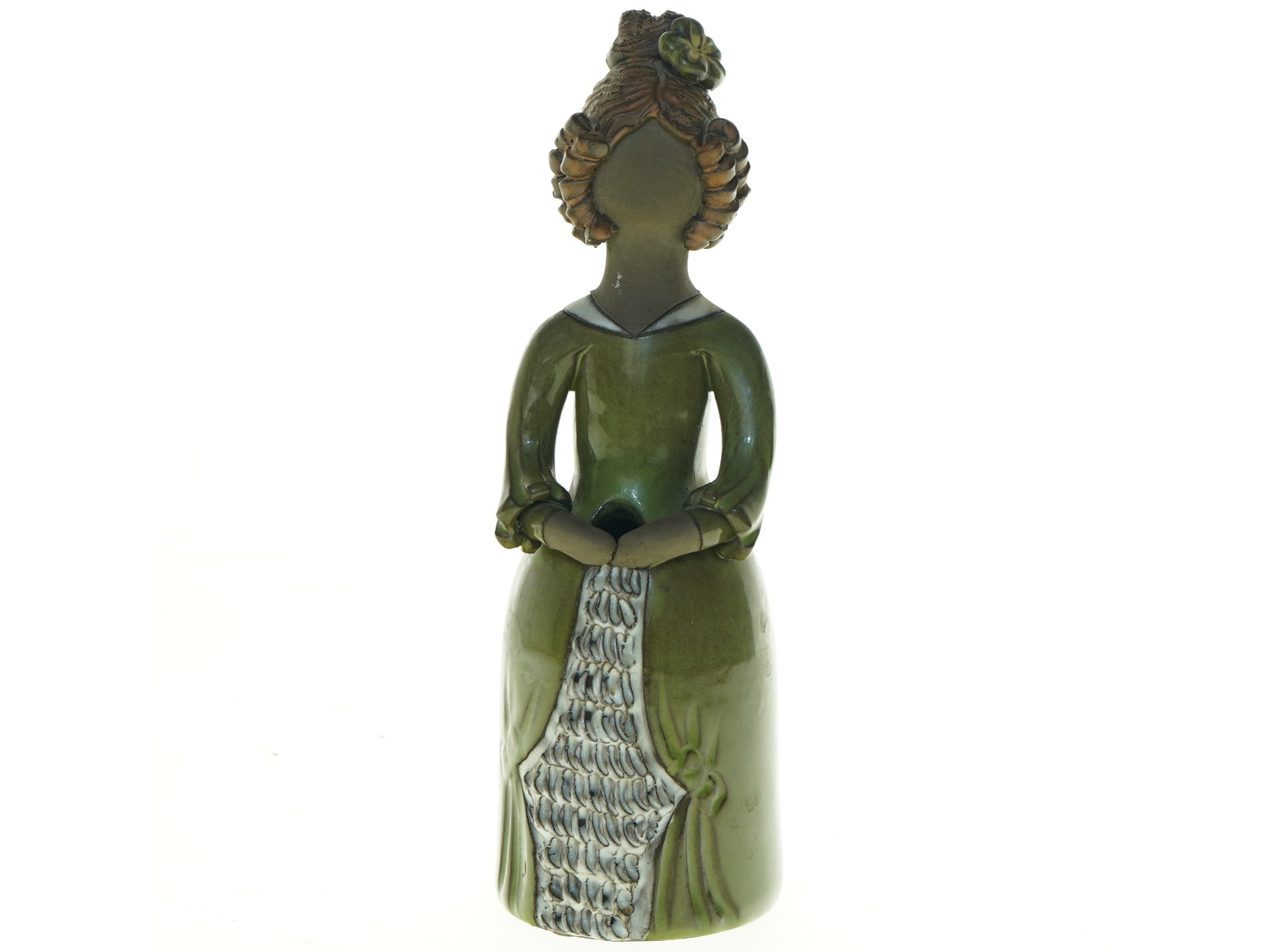 Keramikfigur, kvinde (str. 27 x 9 cm)