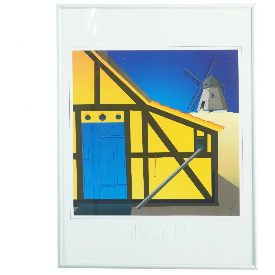 Indrammet Skagen plakat (str. 41 x 30 cm)