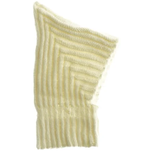 Råhvid strikket tør babyhue 1-3 mdr. 